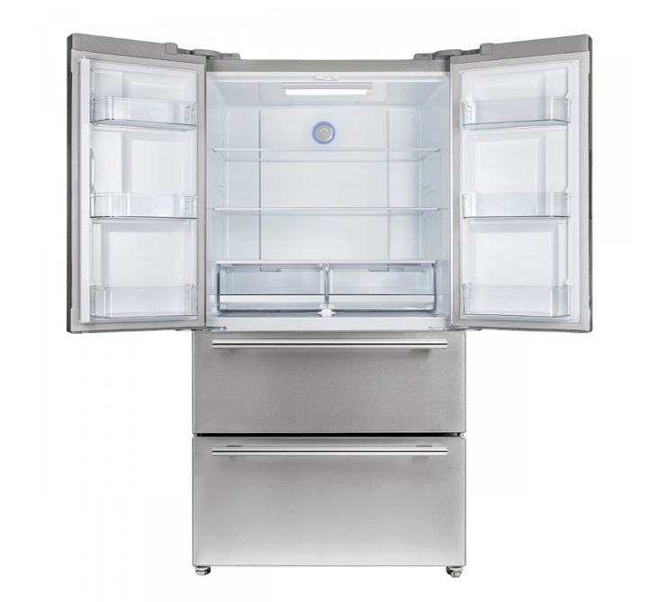 FORNO Moena 36" 19.2 cu. ft. French Door Built-In Refrigerator in Stainless Steel with Ice Maker, FFRBI1820-36SB