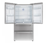 FORNO Moena 36" 19.2 cu. ft. French Door Built-In Refrigerator in Stainless Steel with Ice Maker, FFRBI1820-36SB