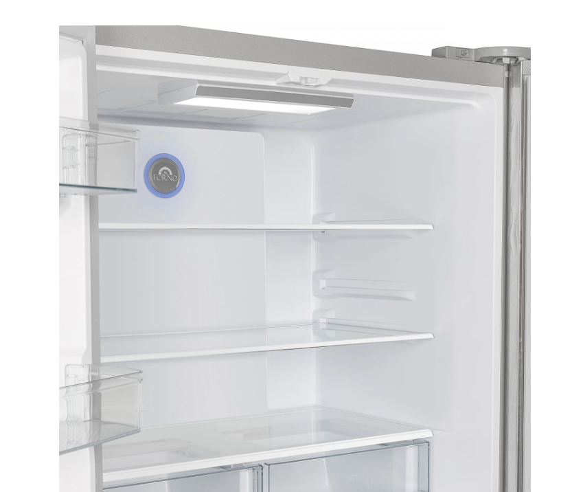 FORNO Moena 36" 19.2 cu. ft. French Door Built-In Refrigerator in Stainless Steel with Ice Maker, FFRBI1820-36SB