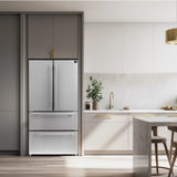 FORNO Moena 36" 19.2 cu. ft. French Door Built-In Refrigerator in Stainless Steel with Ice Maker, FFRBI1820-36SB