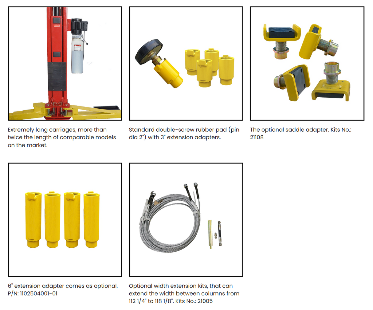AMGO OHX-10H 10,000 lbs 2 Post Lift