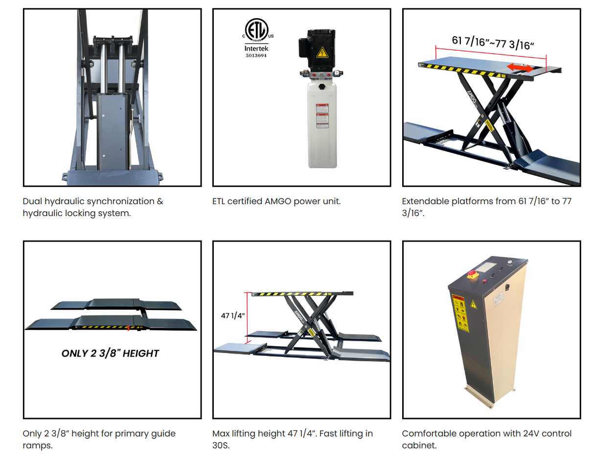 AMGO MRL09 Mid-Rise Scissor Lift
