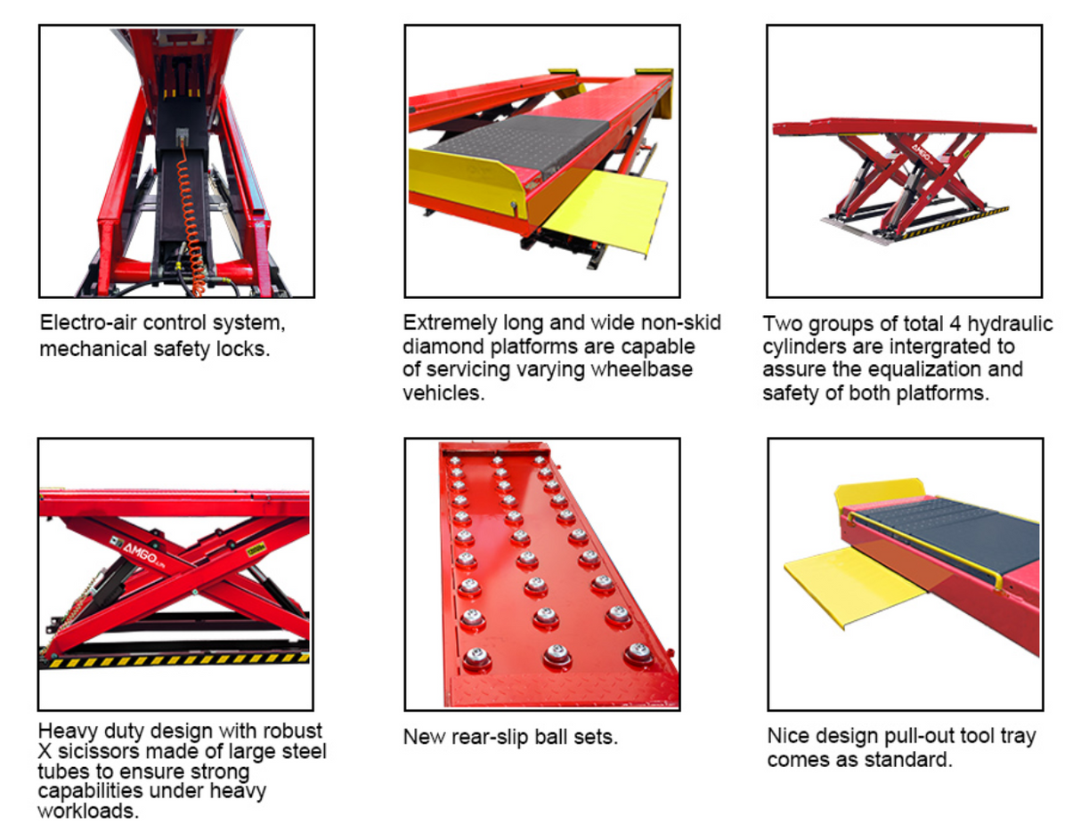 AMGO AX-16A 16,000 lbs Alignment Scissor Lift