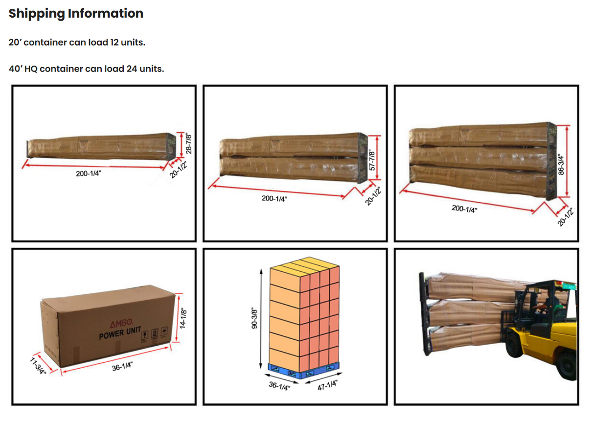 AMGO 409-DPX 9,000 lbs Double Parking 4 Post Lift