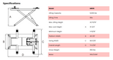 Amgo MR06, 6000lb Mid Rise Scissor Lift - Portable