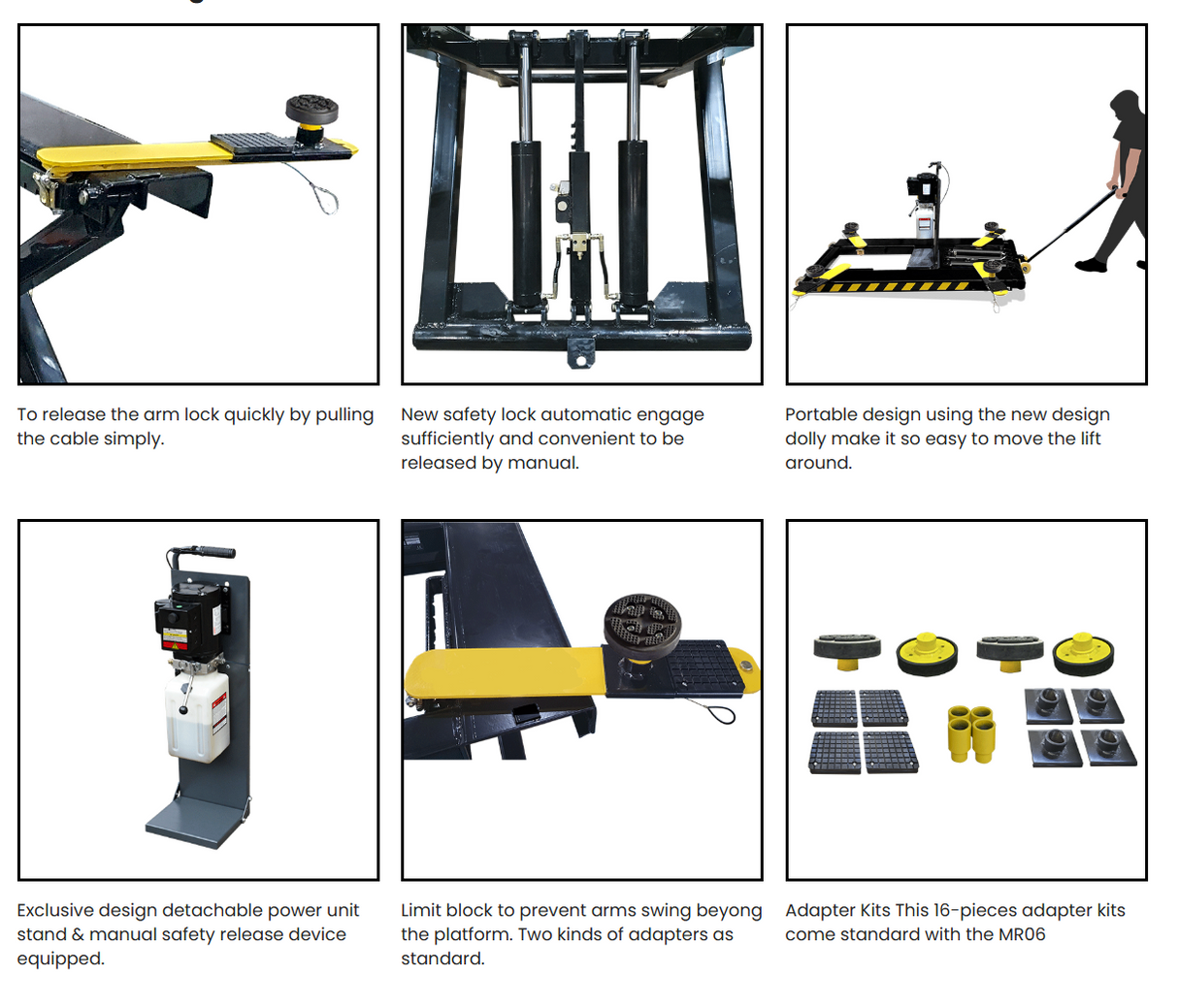 Amgo MR06, 6000lb Mid Rise Scissor Lift - Portable