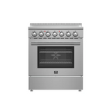 FORNO Paolo 30" 4.38 cu. ft. Freestanding Electric Range in Stainless Steel, FFSEL6011-30