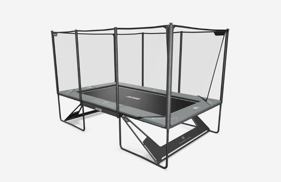ACON X 17ft Rectangular Trampoline with Net and Ladder
