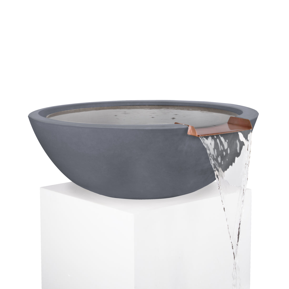 The Outdoor Plus Sedona Concrete Water Bowl plus Free Cover