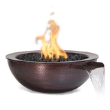 The Outdoor Plus Sedona Copper Fire & Water Bowl plus Free Cover