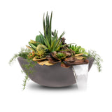 The Outdoor Plus Sedona Concrete Planter Bowl with Water