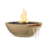 The Outdoor Plus Sedona Concrete Fire & Water Bowl plus Free Cover