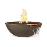 The Outdoor Plus Sedona Concrete Fire & Water Bowl plus Free Cover