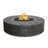 The Outdoor Plus Sequoia Wood Grain Concrete Fire Pit plus Free Cover