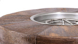 The Outdoor Plus Sequoia Wood Grain Concrete Fire Pit plus Free Cover