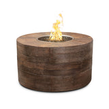 The Outdoor Plus Sequoia Wood Grain Concrete Fire Pit plus Free Cover
