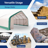 Single Truss Storage Shelter W20'xL40'xH12'