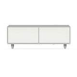 FORNO Evoluto 51" Smart Coffee Table – Dual Fridge Drawers, Bluetooth Audio, Wireless Charging, RGB Light in Black in White, FCTFR7006-51WHT