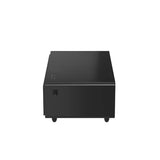 FORNO Evoluto 51" Smart Coffee Table – Dual Fridge Drawers, Bluetooth Audio, Wireless Charging, RGB Light in Black, FCTFR7006-51BLK