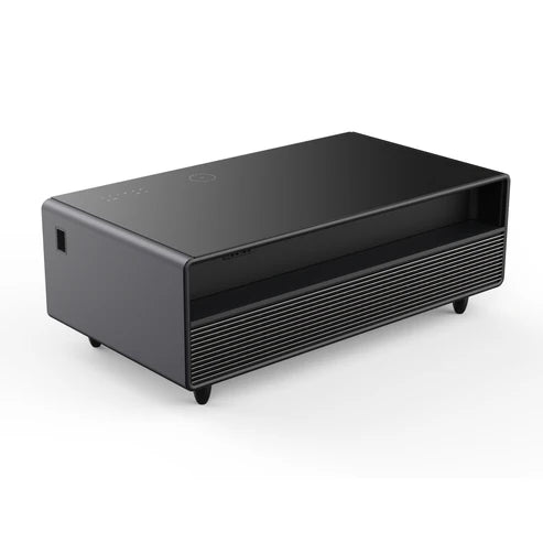 FORNO Evoluto 51" Smart Coffee Table – Dual Fridge Drawers, Bluetooth Audio, Wireless Charging, RGB Light in Black, FCTFR7006-51BLK