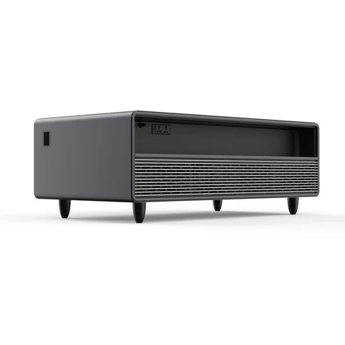 FORNO Evoluto 51" Smart Coffee Table – Dual Fridge Drawers, Bluetooth Audio, Wireless Charging, RGB Light in Black, FCTFR7006-51BLK