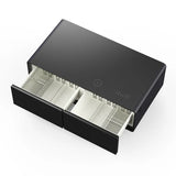 FORNO Evoluto 51" Smart Coffee Table – Dual Fridge Drawers, Bluetooth Audio, Wireless Charging, RGB Light in Black, FCTFR7006-51BLK