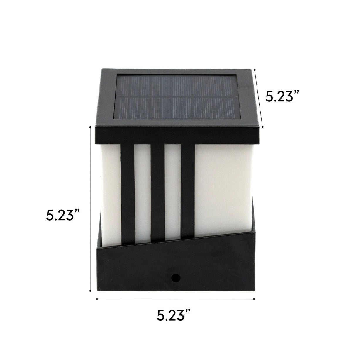 Aleko Solar Fence Post Cap Lamps - Kit of 2