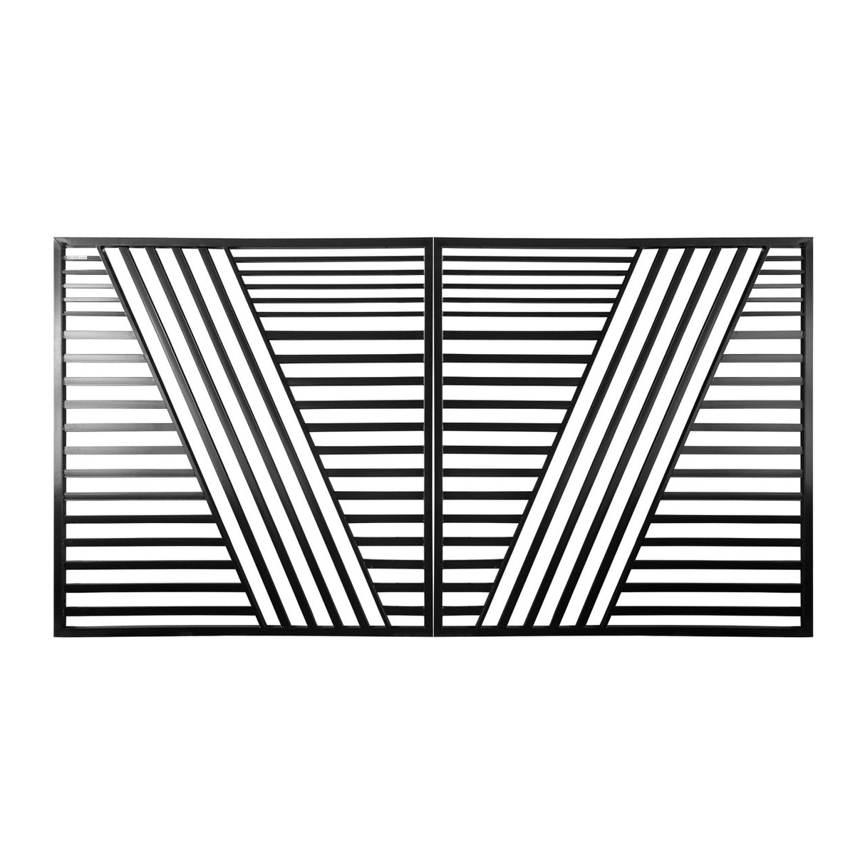 Aleko Steel Dual Swing Driveway Gate - Sofia Style - 14 x 6 Feet