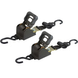 2" x 6' Retractable Ratcheting Tie-Down Strap w/S-Hook Ends