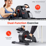 Sunny Health & Fitness Smart Low-profile Magnetic Mini Exercise Bike
