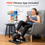 Sunny Health & Fitness Smart Low-profile Magnetic Mini Exercise Bike