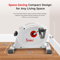 Sunny Health & Fitness Smart Mini Exercise Bike