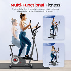 Sunny Health & Fitness Smart Compact Sit and Stand Elliptical