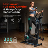 Sunny Health & Fitness Pro Smart Elliptical Trainer With 15 Levels of Magnetic Resistance