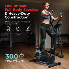 Sunny Health & Fitness Pro Smart Elliptical Trainer With 15 Levels of Magnetic Resistance