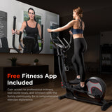 Sunny Health & Fitness Pro Smart Elliptical Trainer With 15 Levels of Magnetic Resistance