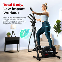 Sunny Health & Fitness Smart Compact Magnetic Elliptical