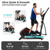 Sunny Health & Fitness Smart Heavy-Duty Elliptical Training Machine