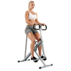 Sunny Health & Fitness Upright Row-N-Ride® Squat Assist Trainer Machine for Abs and Glute Workout