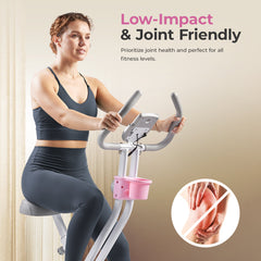 Sunny Health & FItness Foldable Magnetic Exercise X-Bike