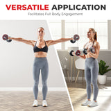 Sunny Health & Fitness Sunny Strength™ Premium Polyurethane Round Dumbbell 5 - 55LBS