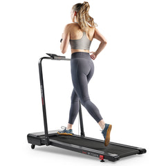 Sunny Health & Fitness Pacer 2 in 1 Auto Incline Under Desk Walking/Running Smart Treadmill