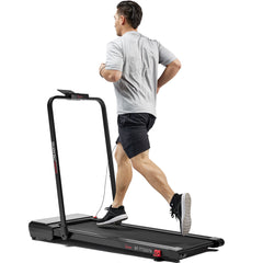 Sunny Health & Fitness Pacer 2 in 1 Auto Incline Under Desk Walking/Running Smart Treadmill