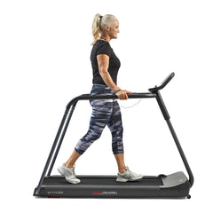 Sunny Health & Fitness Smart Motorized Treadmill with Handrails