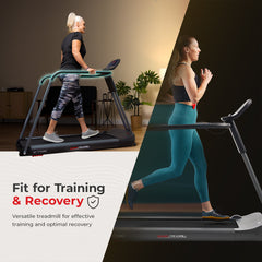 Sunny Health & Fitness Smart Motorized Treadmill with Handrails