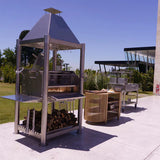 Tagwood BBQ Argentine Santa Maria Wood Fire & Charcoal Gaucho Grill all Stainless Steel | BBQ02SS OPEN FIRE COOKING - PRE-ORDER