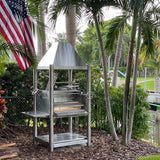 Tagwood BBQ Argentine Santa Maria Wood Fire & Charcoal Gaucho Grill all Stainless Steel | BBQ02SS OPEN FIRE COOKING - PRE-ORDER