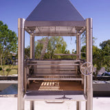 Tagwood BBQ Argentine Santa Maria Wood Fire & Charcoal Gaucho Grill all Stainless Steel | BBQ02SS OPEN FIRE COOKING - PRE-ORDER