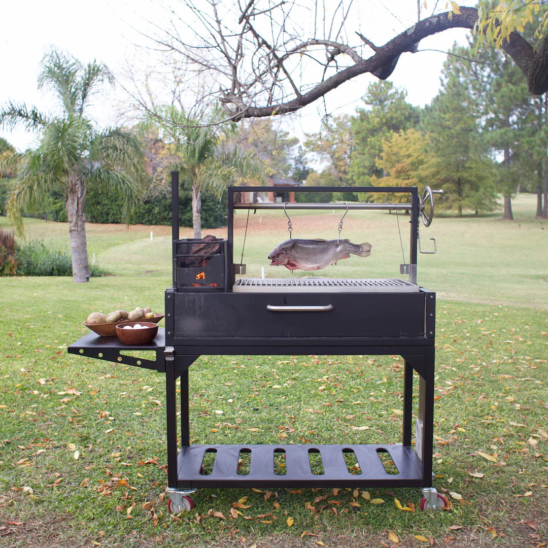 Premium Freestanding Grill Four Cooking Zones Cold-Roll Steel 304 Stainless Steel Tagwood BBQ03SI