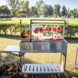 Santa Maria Grill for Open Fire Stainless Steel 4 Grilling Surfaces with Firebox Tagwood BBQ03SS